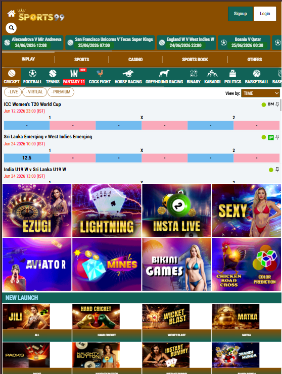 Sports99 - Official Betting Exchange India